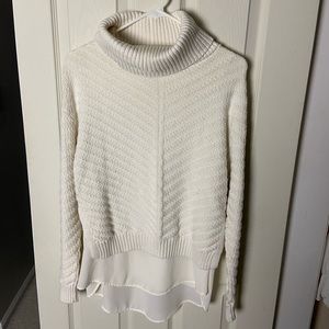The Limited Cream Turtleneck Sweater